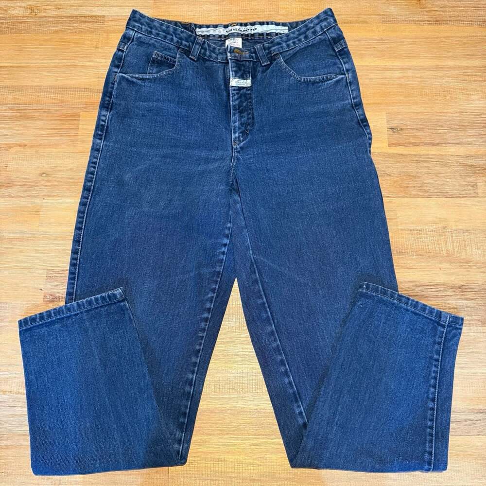 Marithe Francois Girbaud Denim Mom Jeans Size 11/12 Dark Wash Blue